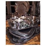Silverplate serving pieces