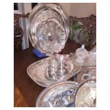 Silverplate serving pieces