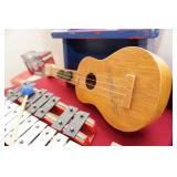 Vintage child’s xylophone & Ukulele