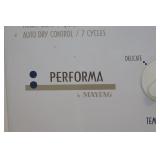 Harvest Gold Maytag washer and White Performa Maytag dryer