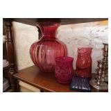 Decorative pink glass