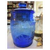 COBALT PEANUT JAR