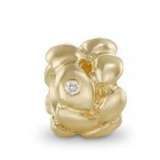 14K GOLD & DIAMOND PANDORA
