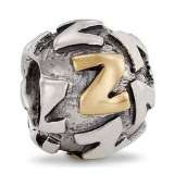 PANDORA SILVER WITH GOLD LETTER