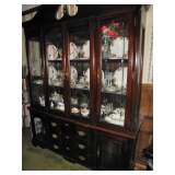 The china pictured is not for sale, but the cabinet is.