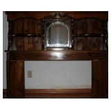 Pine Full/ Queen Size Gallery Headboard