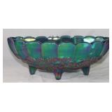 Indiana Glass Co. "Harvest Grape" Oval Footed Bowl