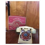  Gong Bell voice Telephone with Original box.  Near Mint!  1950