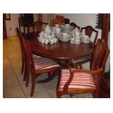 Dining Table w/1 Leaf 2 Arm Chairs