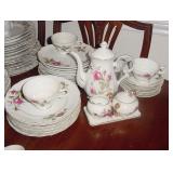 Rose Pattern Tea Set