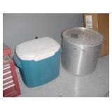 Cooler & Large Pot