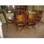 Dining Table w/1 Leaf, 2 Arm Chairs & 4 Side Chairs