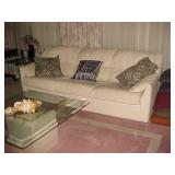 White Leather Sofa