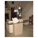 Glass Top Entry Table