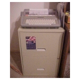 Filing Cabinet & Brother Typewriter