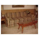 Early American Sofa & Maple Coffee Table