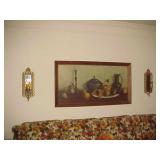 Large Picture & Wall Sconces