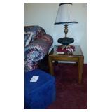 End Table, Lamp & Hassock