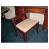 Mahogany Vanity Stool