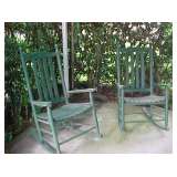 Pair Wood Rockers