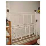 White Iron Bed