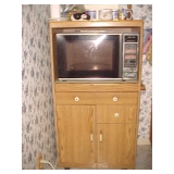 Microwave Cart & Microwave
