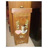 Wood Trash Bin