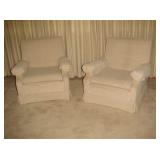 Pair Matching Upholstered Chairs