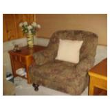 Upholstered Chairs & End Table