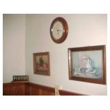 Pictures & clock