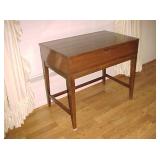 unusual Table w/Storage & Mirror inside Lid