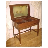 Unusal Table w/Storage & Mirror inside Lid