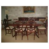 Mahogany Dining Table w/6 Chairs