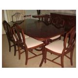 Mahogany Dining Table w/6 Chairs