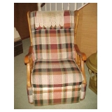 Plaid Recliner