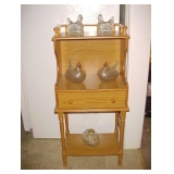 Small Table & Glass Chickens