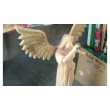 Wood Trumpeting Angel
