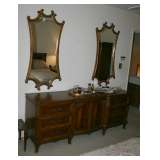 Metz Dresser Gold Mirrors
