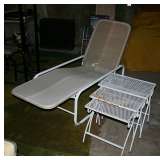 1 or 2 Lounge Chairs and Iron nesting Tables