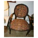 Carved Walnut Chair