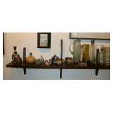 Shelf of Art Pottery