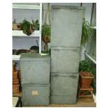 Galvanized Storage Bins 