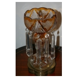 Amber Cut to Clear Lusters