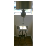Brass/Marble Light Stand
