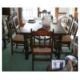 Oak Table and Chairs