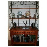 Oak & Metal bakers Rack