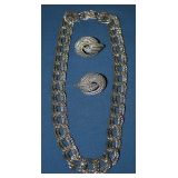 Sterling & Marcesite Necklace and Earrings