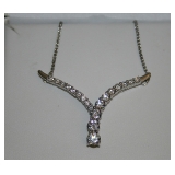 Sterling and Crystal Necklace