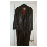 Full Length Leather Coat 