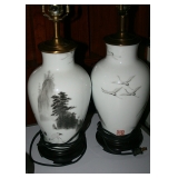 Pair Cranes of Happiness by Haruto Momki Lamps